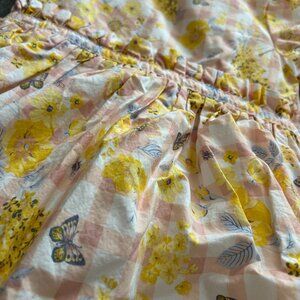 Haute Hippie Girl's Floral Gingham Ruffle Butterfly Spring Dress